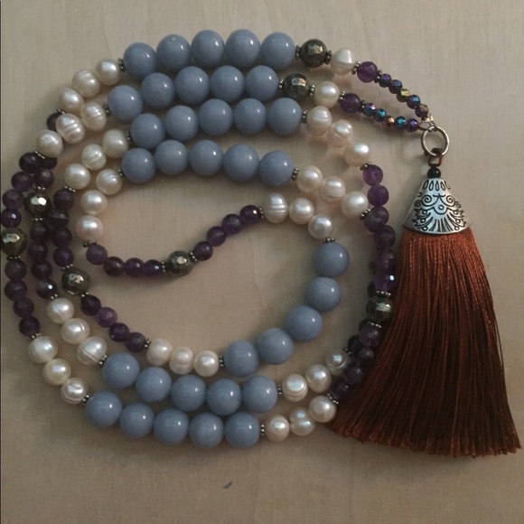 Handcrafted Prayer & meditation beaded necklace by Katherine Morris Designs - Picture 4 of 5